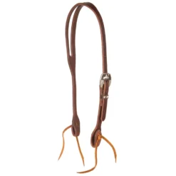 Cowperson Tack 5/8in. Harness Slot Ear Headstall With A Coyote Buckle