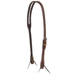 Nrs Tack Latigo Lined Double Stitched Slot Ear Oiled Harness Headstall