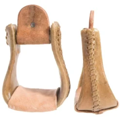 NRS Kids Rawhide Covered Bell Stirrups