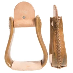 NRS Ladies Or Youth Rawhide Covered Stirrups