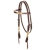 Oxbow Tack Rawhide Braided Chocolate Browband Headstall