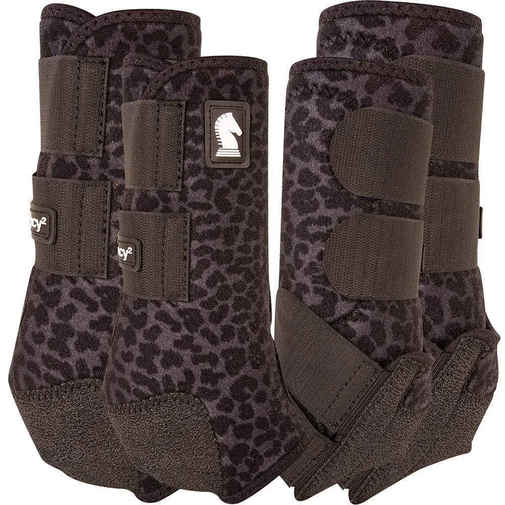 Classic Legacy2 4 Pack Black Leopard Splint Boots - Image 3