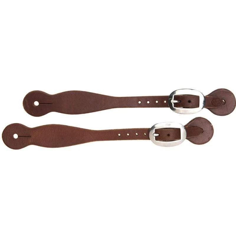 Nrs Tack Ranch Hand Series Oiled Straight Spur Straps - Image 2
